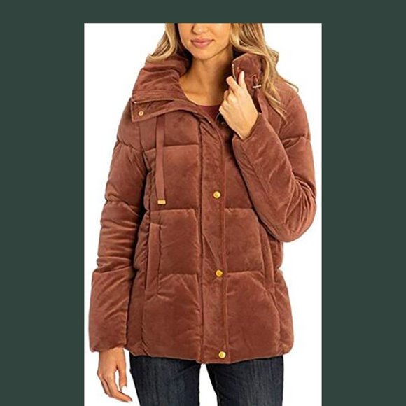 Isaac Mizrahi Jackets & Blazers - size XL PINK NWT Velvet Puffer Jacket Isaac Mizrahi Ladies'